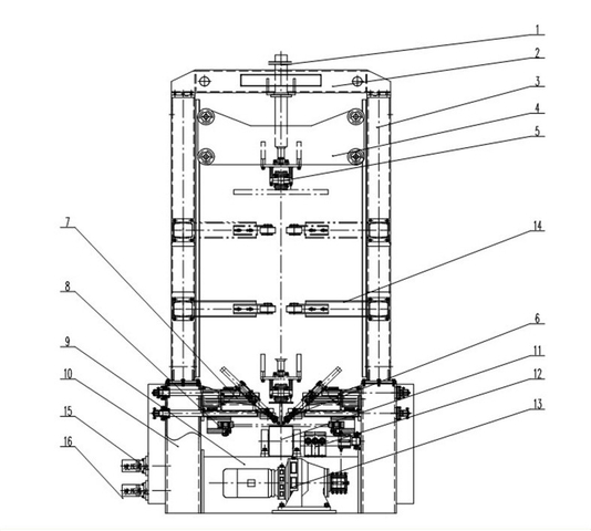 Machine automatique de redressement et de soudure de faisceau de commande numérique par ordinateur H / I / T avec la colonne