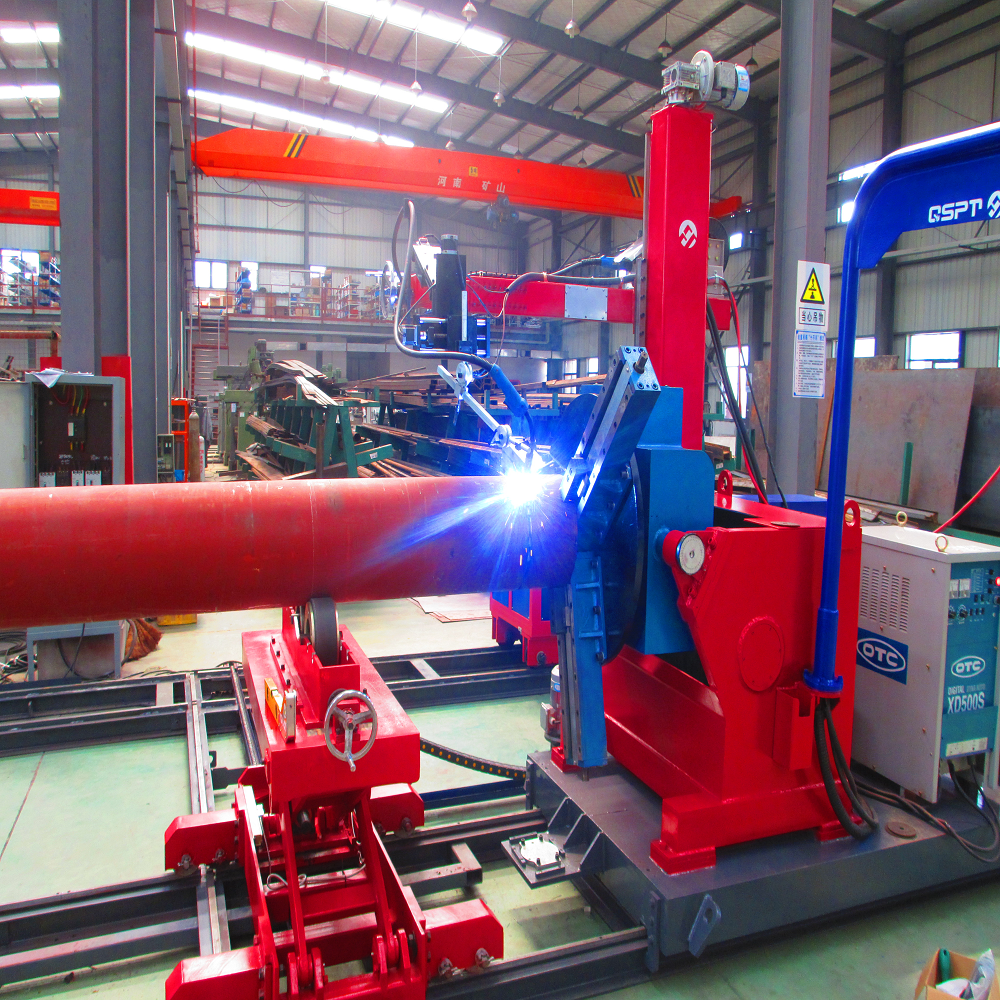Utilisation facile et machine automatique à grande vitesse de soudure de tuyau dans l'usine à gaz d'acier allié